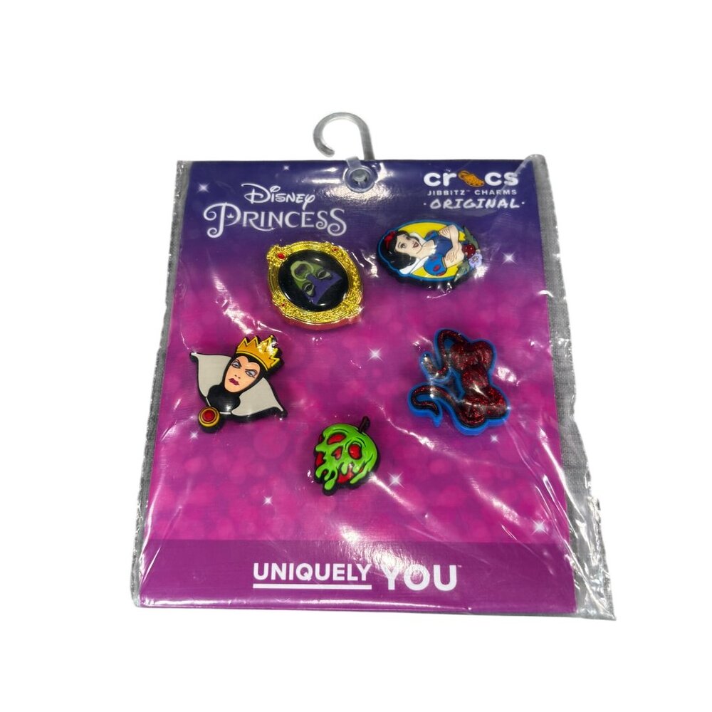 Disney Princess Crocs Jibbitz Charms Original Set With Snow White & Evil Queen